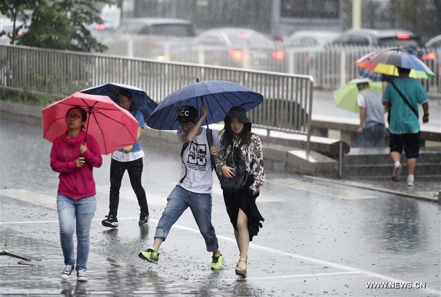 CHINA-BEIJING-RAINSTORM-ORANGE ALERT (CN)