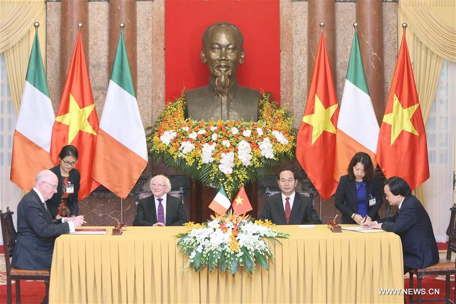 VIETNAM-HANOI-IRELAND-PRESIDENT-VISIT  