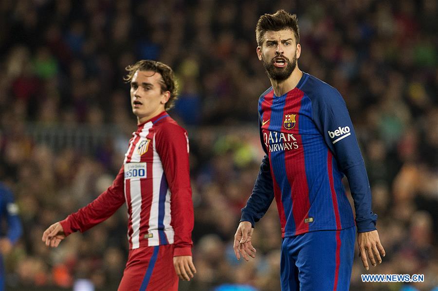 (SP)SPAIN-BARCELONA-SOCCER-KING CUP-BARCELONA VS ATLETICO DE MADRID