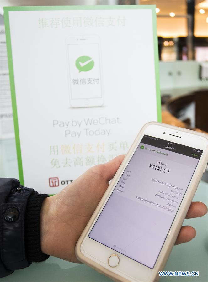 CANADA-TORONTO-WECHAT PAY