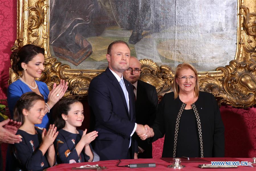 MALTA-VALLETTA-JOSEPH MUSCAT-SWORN-PM