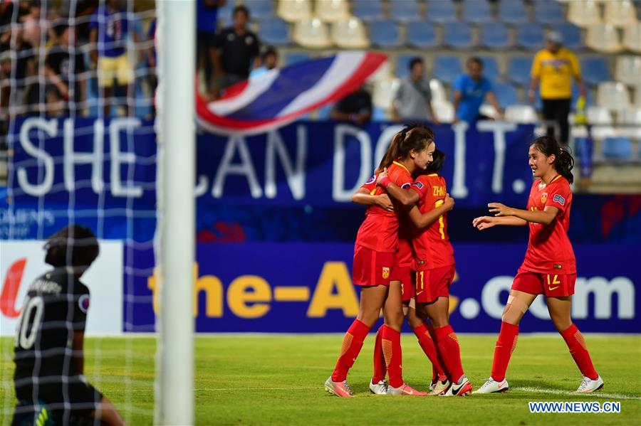 (SP)THAILAND-CHONBURI-SOCCER-AFC U16 WOMEN'S CHAMPIONSHIP-CHN VS THA