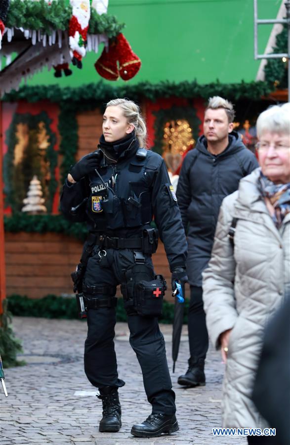 GERMANY-FRANKFORT-CHRISTMAS MARKET-SECURITY