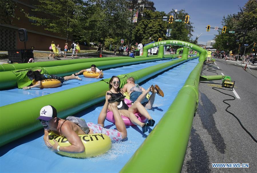 CANADA-VANCOUVER-WATER SLIDE