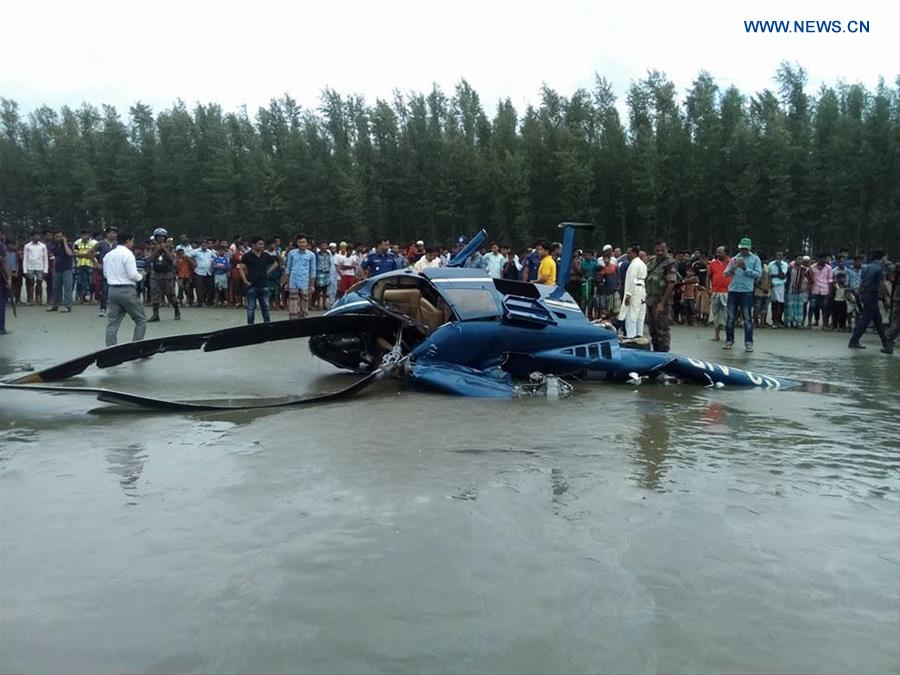 BANGLADESH-COX'S BAZAR-HELICOPTER CRASH