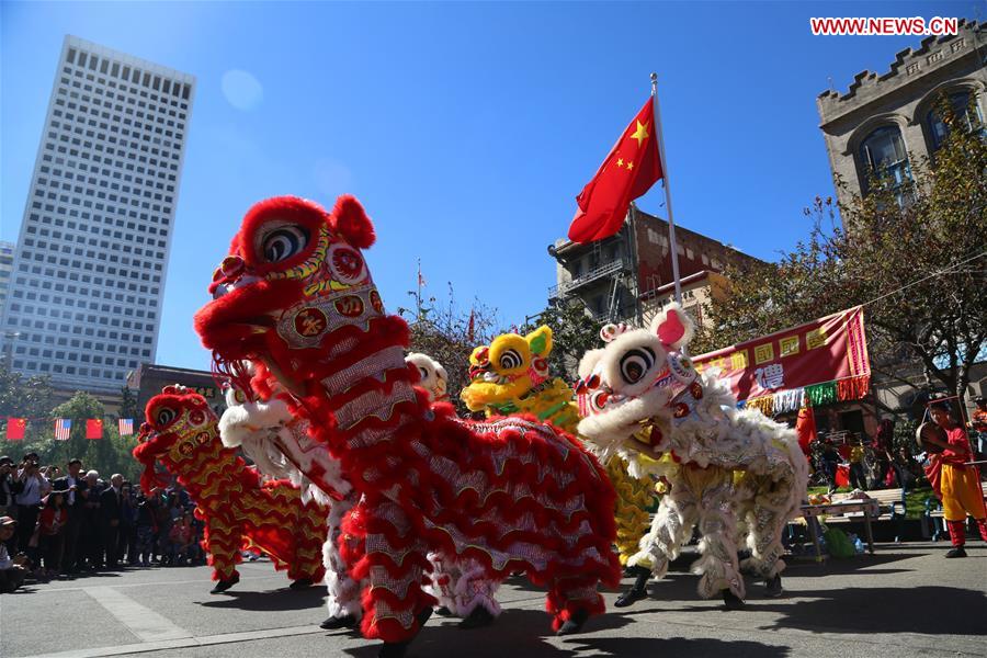 U.S.-SAN FRANCISCO-CHINA-FLAG RAISING