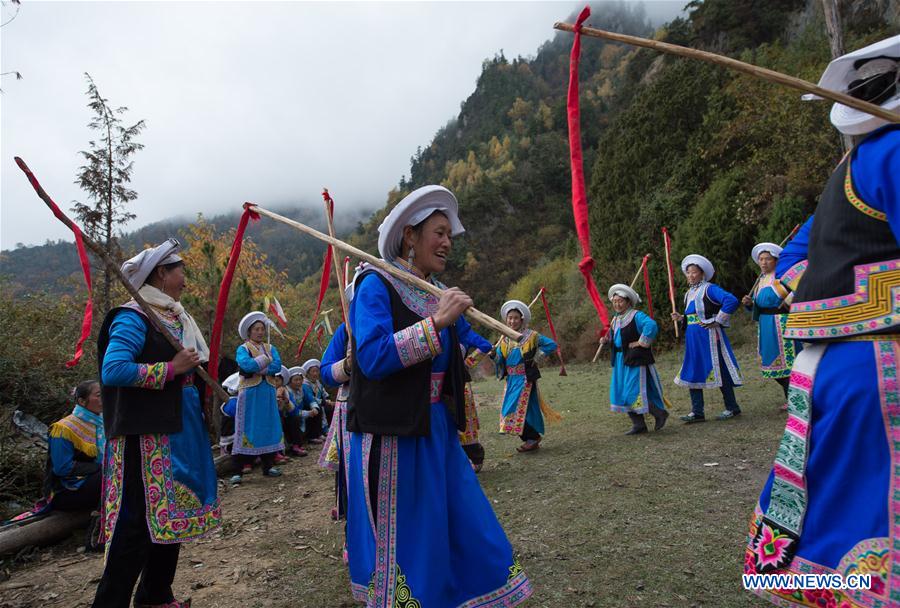 CHINA-SICHUAN-QIANG ETHNIC GROUP-NEW YEAR (CN)