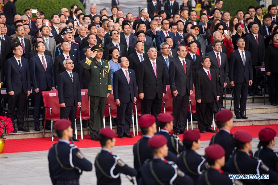 CHINA-MACAO-RETURN ANNIVERSARY-FLAG-RAISING CEREMONY (CN)