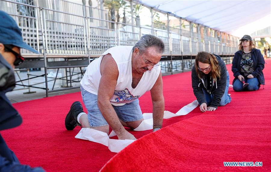 U.S.-LOS ANGELES-SAG AWARDS-PREPARATION