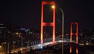 Thousands denounce coup attempt on Istanbul bridge