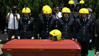 HK holds funeral for fireman killed in deadly fire