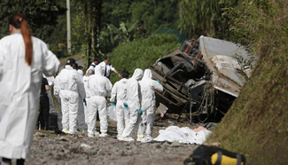 Bus falls off ditch in Costa Rica, killing 12