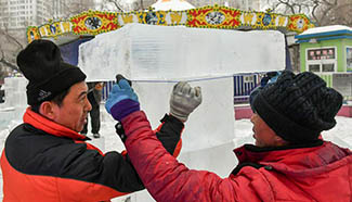 43rd Harbin ice lantern carnival to open recently