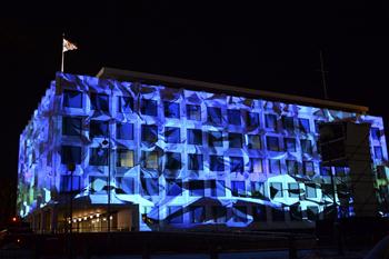 9th annual Lux Helsinki light festival lit up in Finland
