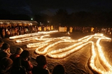 日本阪神大地震20周年 民眾點燃蠟燭悼念遇難親人