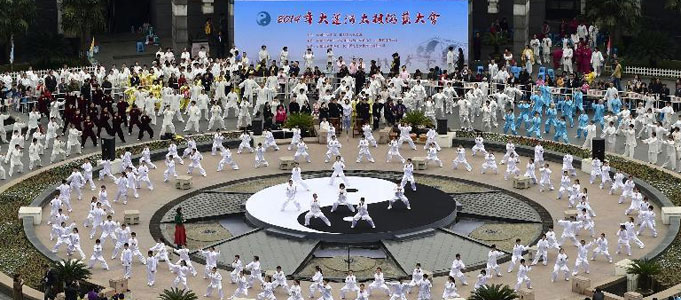 杭州舉辦大運河太極遊藝大會 組圖