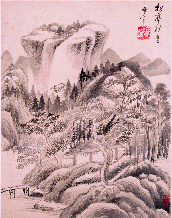 以佛家禅宗喻画,倡"南北宗"论,为"华亭画派"杰出代表,兼有"颜骨赵姿"