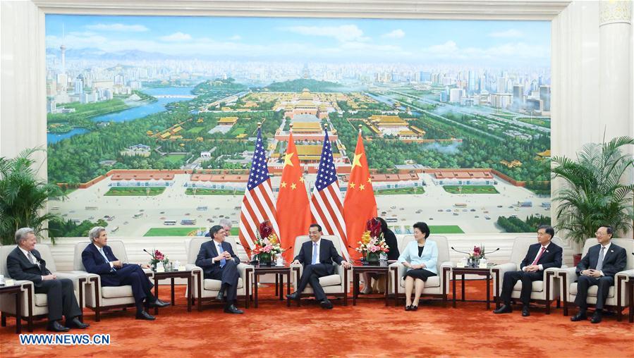 CHINA-BEIJING-LI KEQIANG-U.S.-JOHN KERRY-JACOB LEW-MEETING(CN)