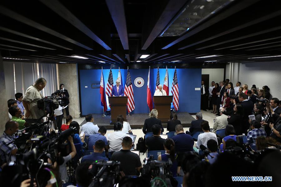 PHILIPPINES-MANILA-U.S.-KERRY-JOINT PRESS CONFERENCE