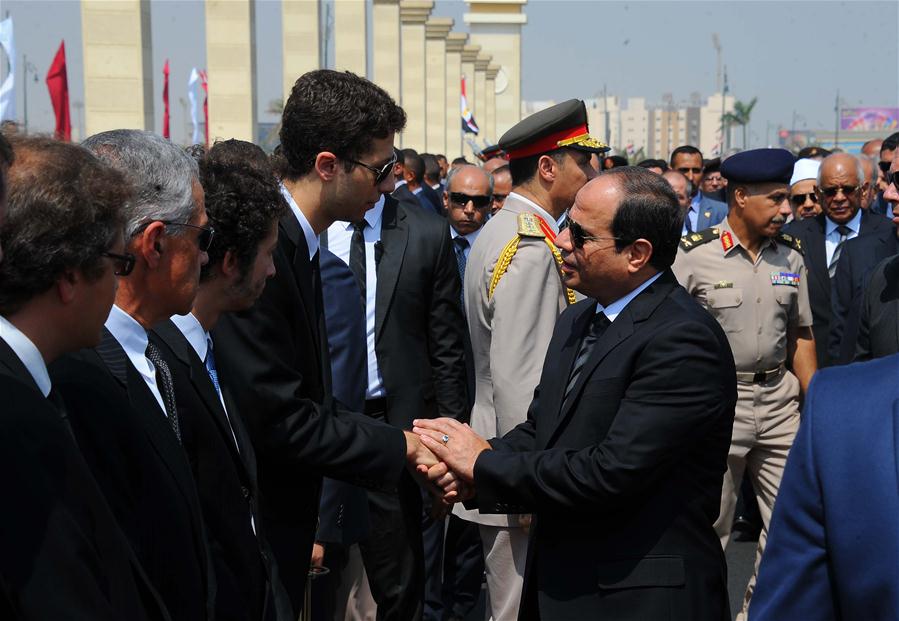 EGYPT-CAIRO-NOBEL LAUREATE-AHMED ZEWAIL-FUNERAL-SISI