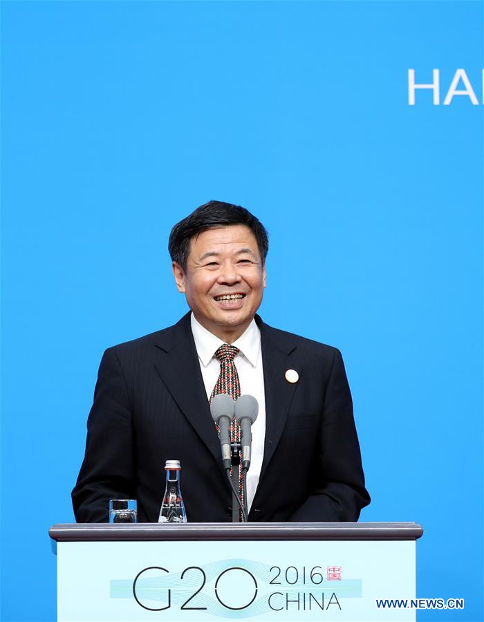 (G20 SUMMIT)CHINA-HANGZHOU-G20-FINANCE-PRESS CONFERENCE (CN)