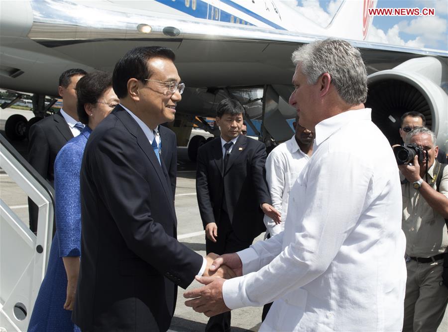 CUBA-HAVANA-CHINESE PREMIER-ARRIVAL