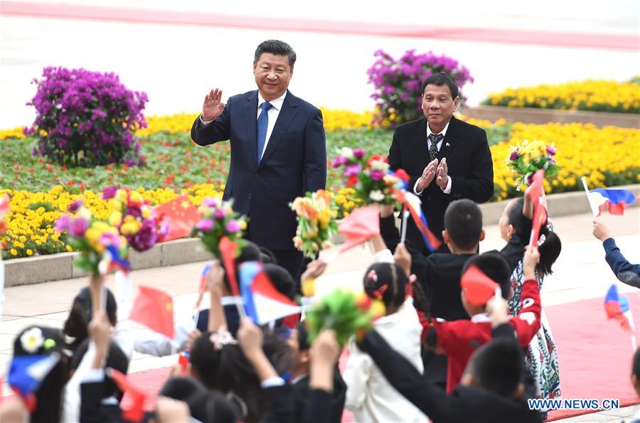 CHINA-BEIJING-XI JINPING-DUTERTE-TALKS-WELCOME CEREMONY (CN)