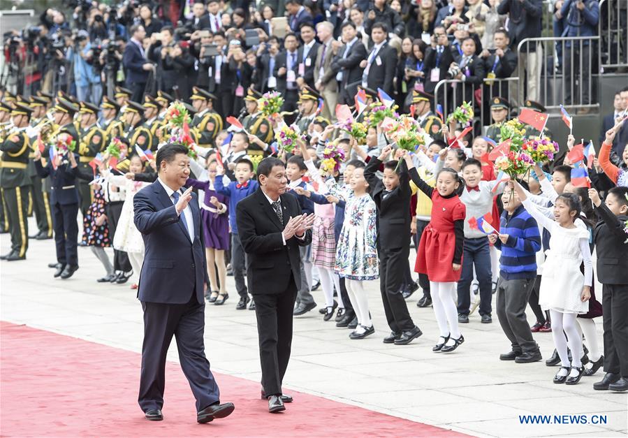 CHINA-BEIJING-XI JINPING-DUTERTE-TALKS-WELCOME CEREMONY (CN)