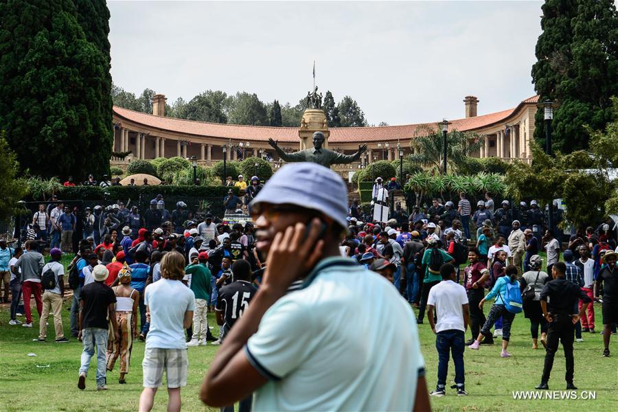 SOUTH AFRICA-PRETORIA-PROTEST-FEES-HIKE