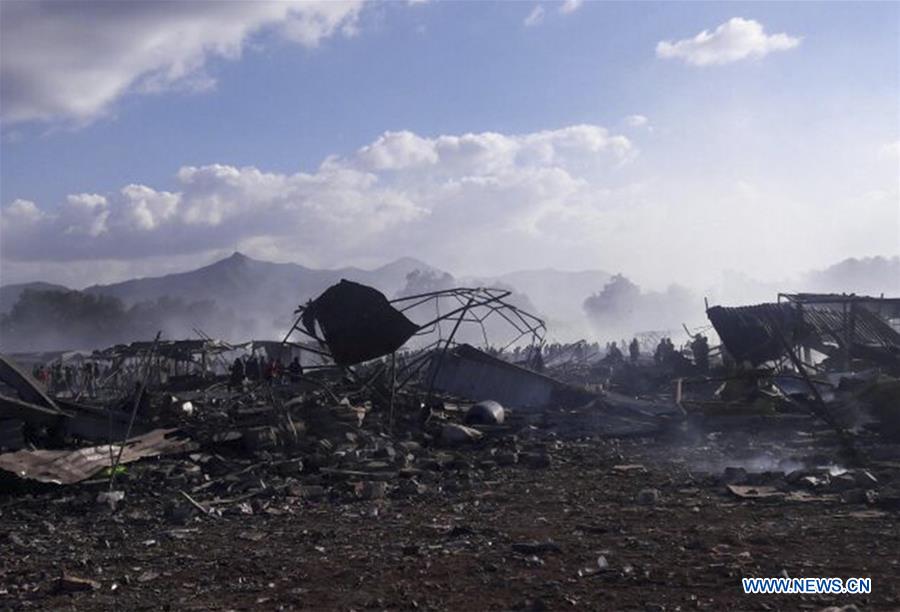 MEXICO-TULTEPEC-FIREWORKS MARKET-BLAST