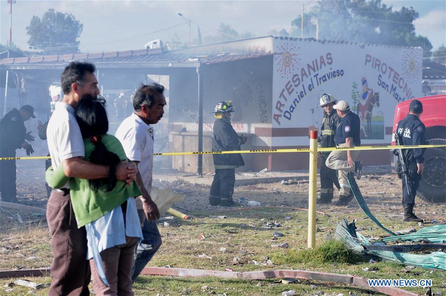 MEXICO-TULTEPEC-FIREWORKS MARKET-BLAST