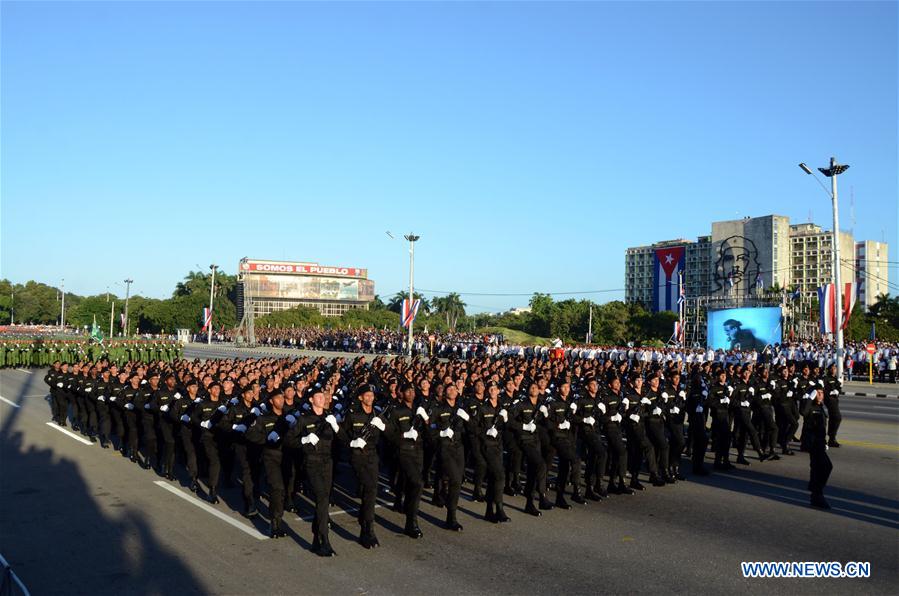 CUBA-HAVANA-MILITARY-PARADE