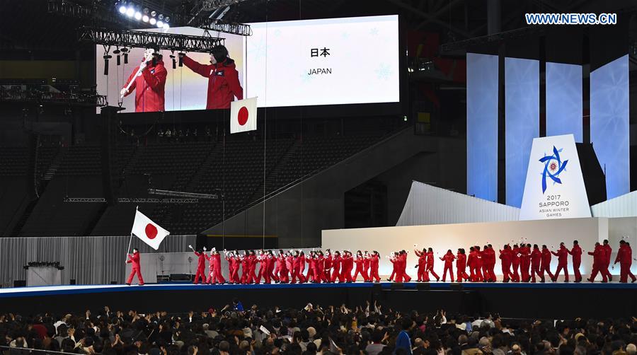 (SP)JAPAN-SAPPORO-ASIAN WINTER GAMES-OPENING CEREMONY