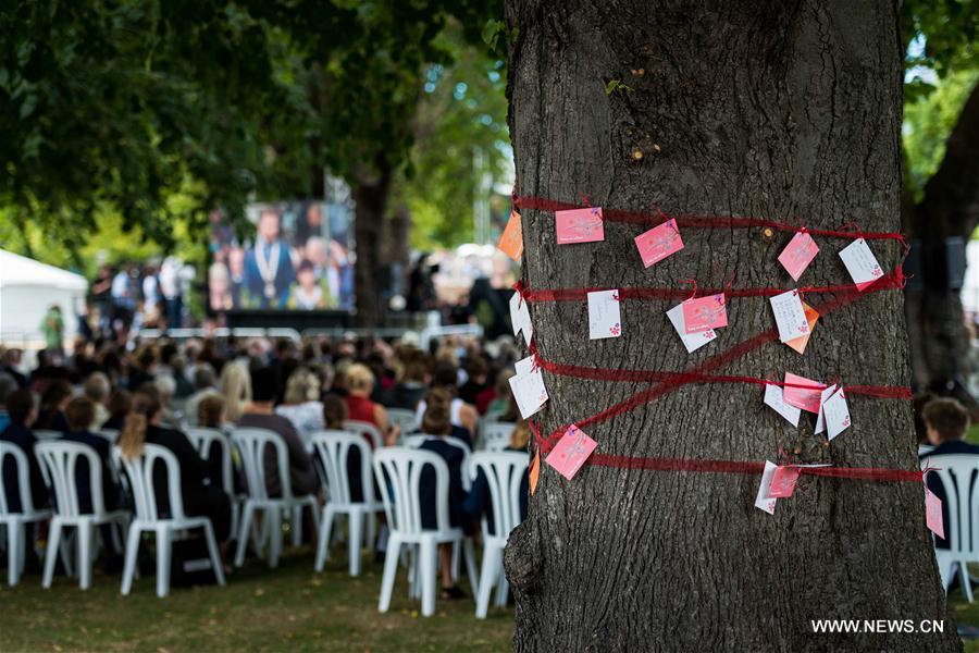 NEW ZEALAND-CHRISTCHURCH-EARTHQUAKE MEMORIAL WALL