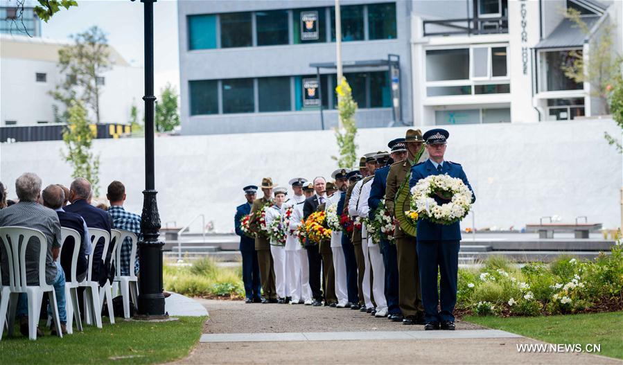 NEW ZEALAND-CHRISTCHURCH-EARTHQUAKE MEMORIAL WALL