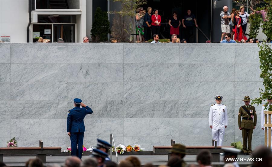 NEW ZEALAND-CHRISTCHURCH-EARTHQUAKE MEMORIAL WALL