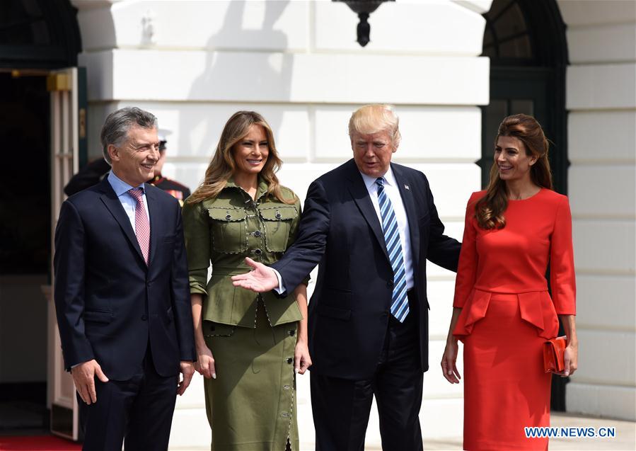 Trump Meets With Argentine President At White House Xinhua English News Cn