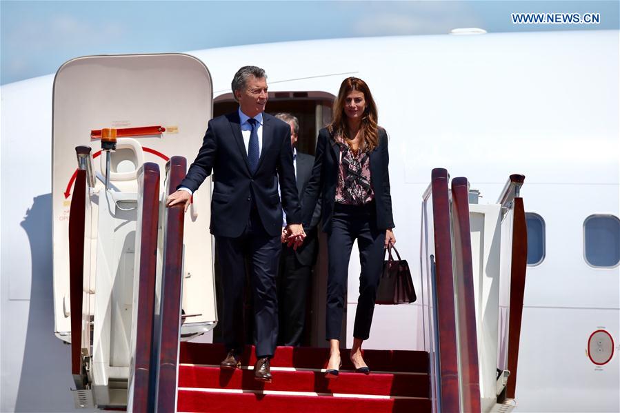 (BRF)CHINA-BELT AND ROAD FORUM-ARGENTINEAN PRESIDENT-ARRIVAL (CN)