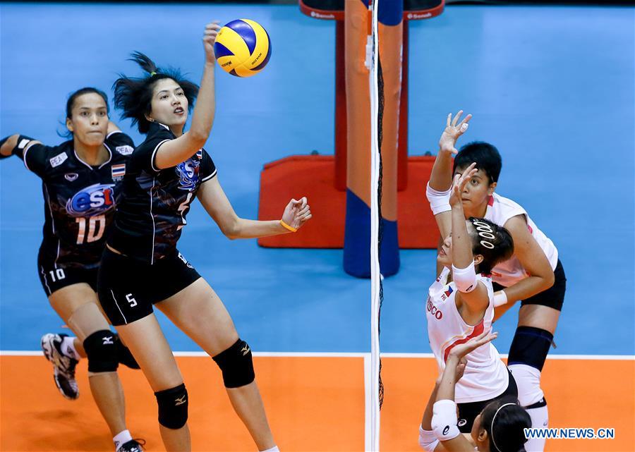 Thailand Beats Philippines 3 0 At Asian Women S Volleyball Championship Xinhua English News Cn