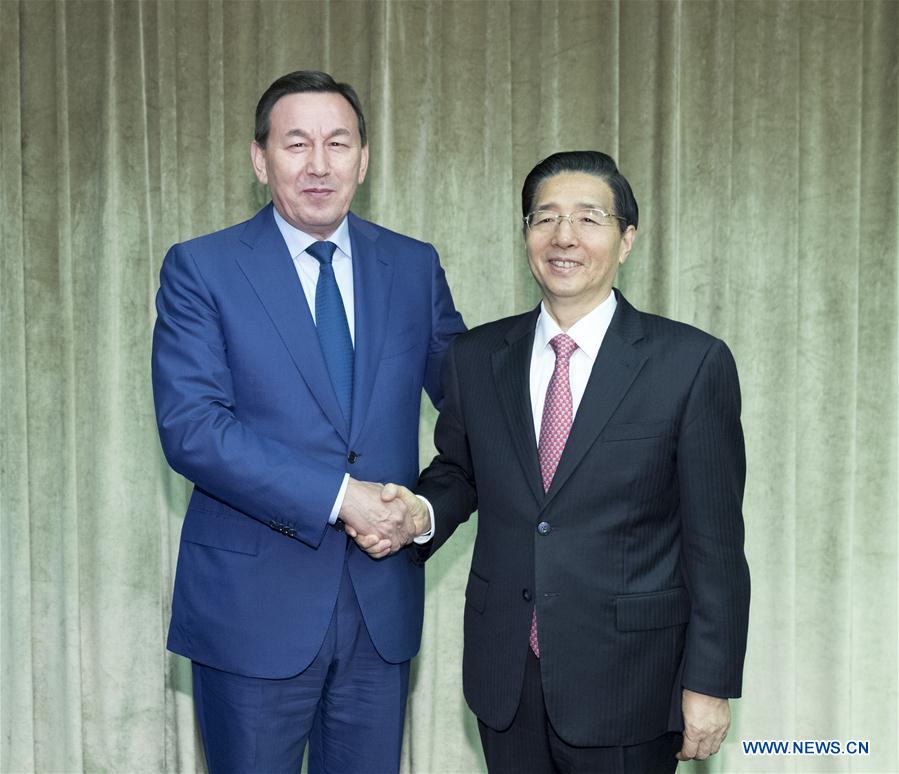 CHINA-BEIJING-INTERPOL GENERAL ASSEMBLY-GUO SHENGKUN-KAZAKHSTAN-MEETING (CN) 