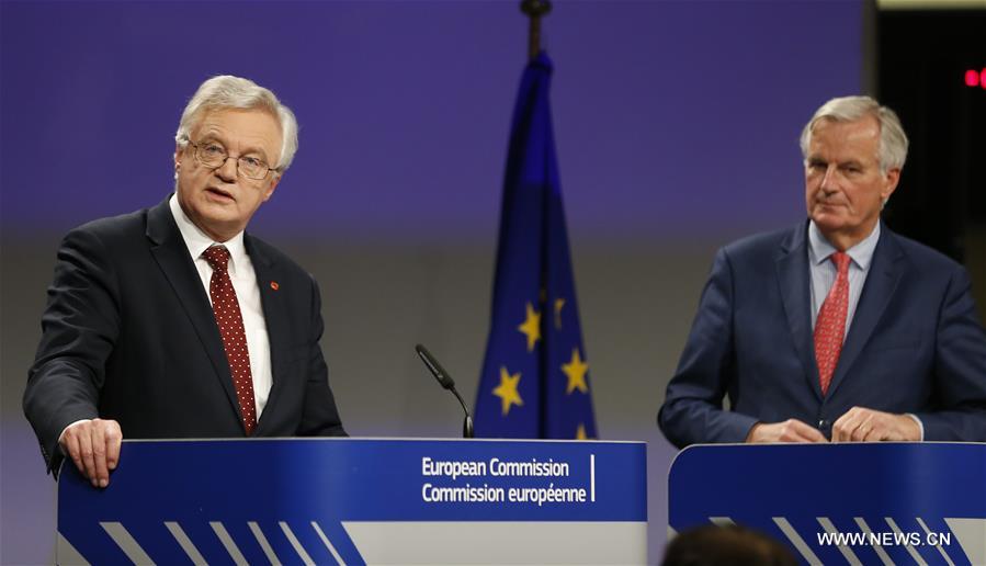 BELGIUM-BRUSSELS-BREXIT TALKS-SIXTH ROUND-PRESS CONFERENCE