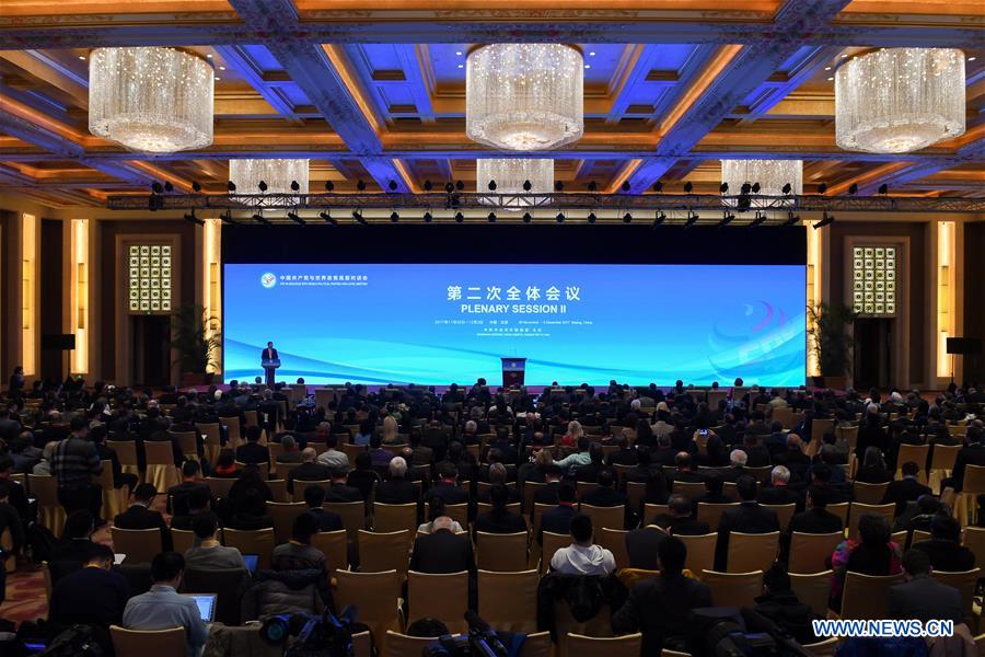 CHINA-BEIJING-CPC-WORLD POLITICAL PARTIES-DIALOGUE-PLENARY SESSION (CN)