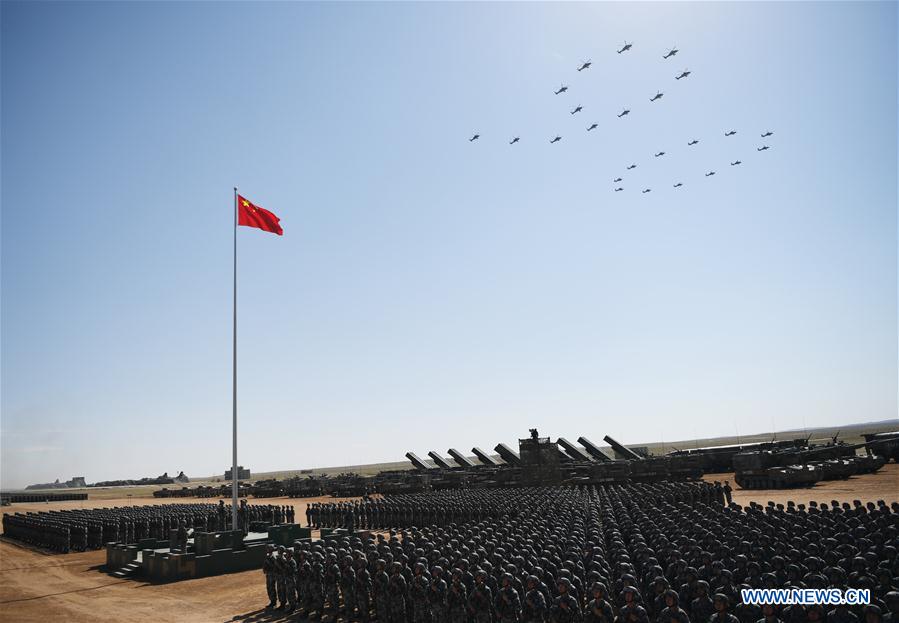 (PLA 90)CHINA-INNER MONGOLIA-ZHURIHE-MILITARY PARADE (CN)