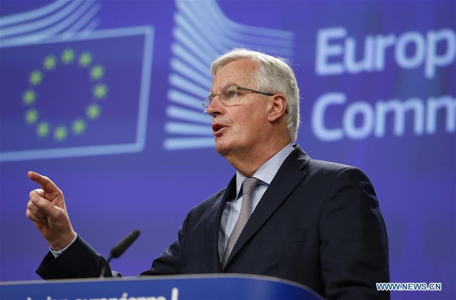 BELGIUM-BRUSSELS-EU-BREXIT-BARNIER-PRESS CONFERENCE