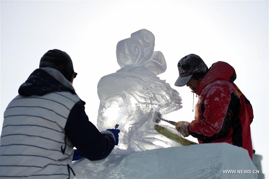 CHINA-HARBIN-ICE SCULPTURE-COMPETITION (CN)