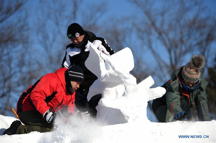 CHINA-HARBIN-SNOW SCULPTURE (CN)