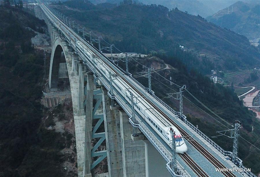 CHINA-CHONGQING-GUIYANG RAILWAY-TRIAL RUN (CN)