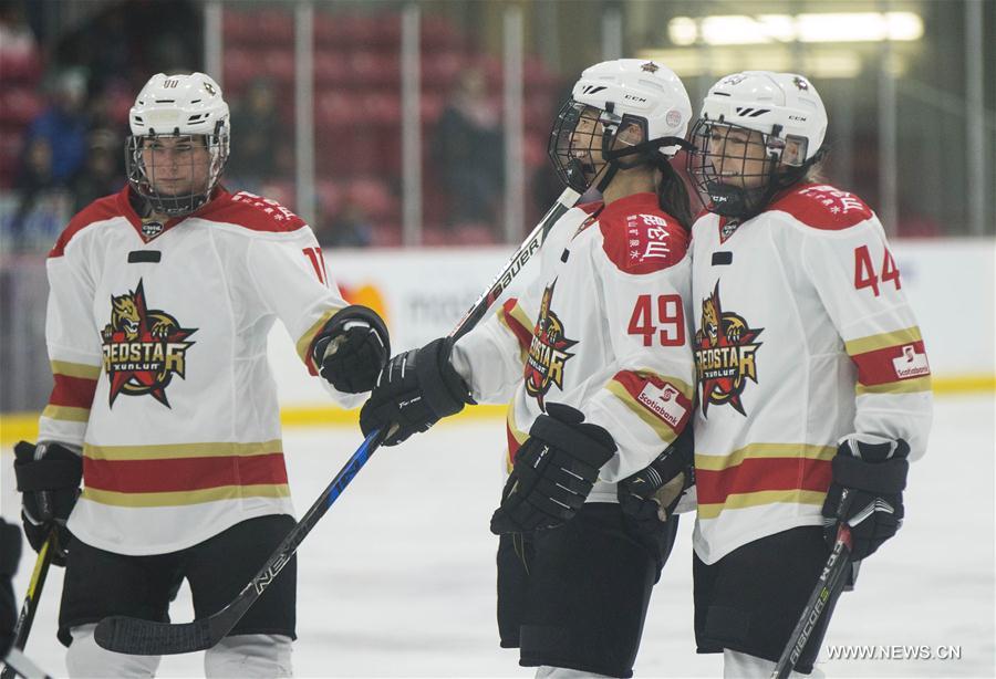 (SP)CANADA-TORONTO-HOCKEY-CWHL-CHINESE KUNLUN RED STAR