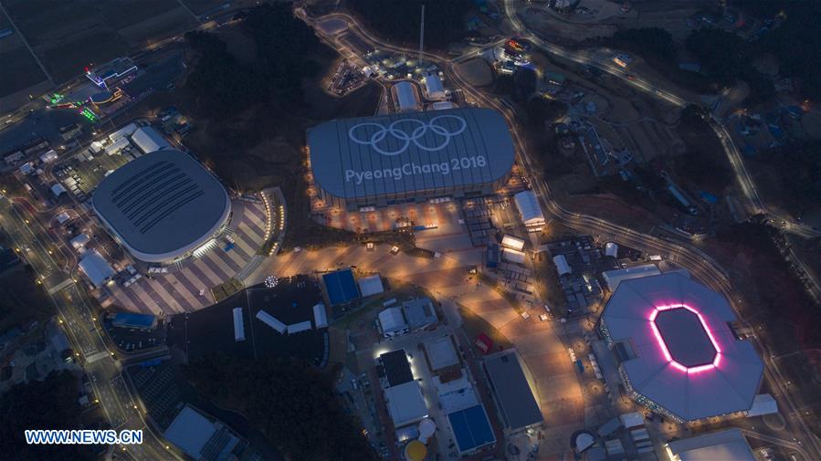 Aerial view of Pyeongchang 2018 Winter Olymp