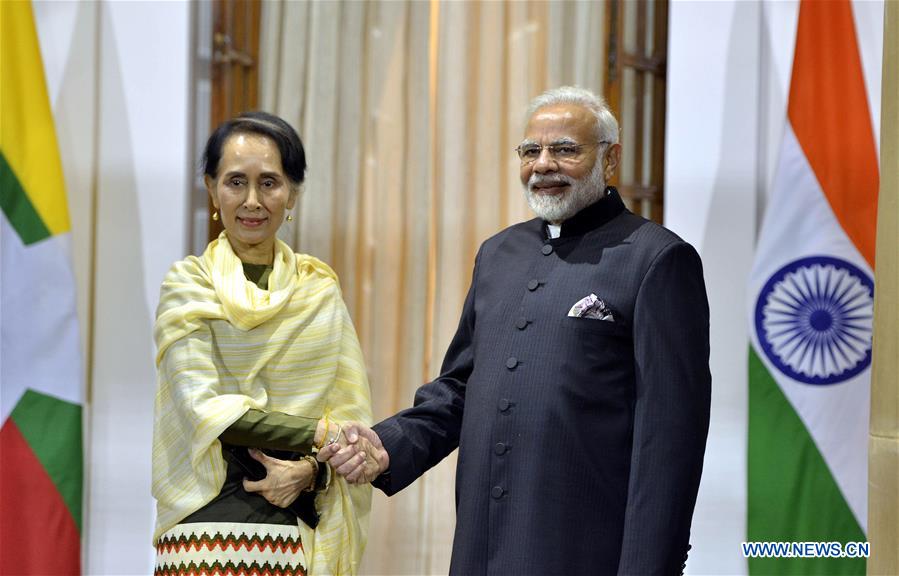 INDIA-NEW DELHI-POLITICS-MYANMAR-AUNG SAN SUU KYI